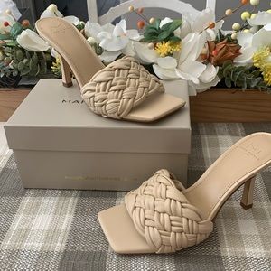 Marc Fisher Draya Light Natural Leather Heels